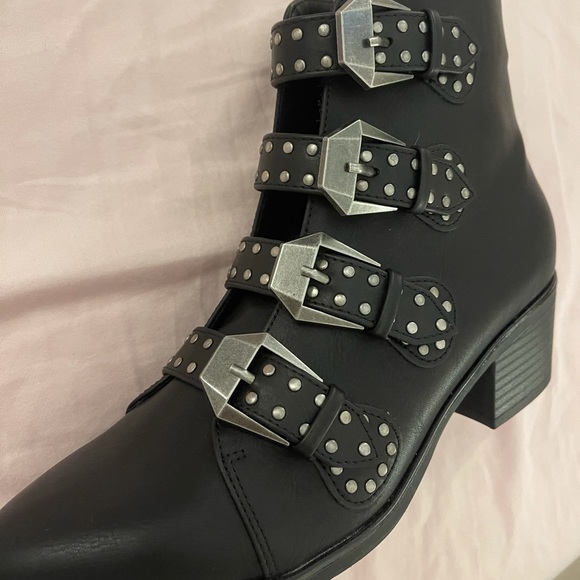 MIA Shyra Studded Buckle Strap Bootie - Picture 2 of 8